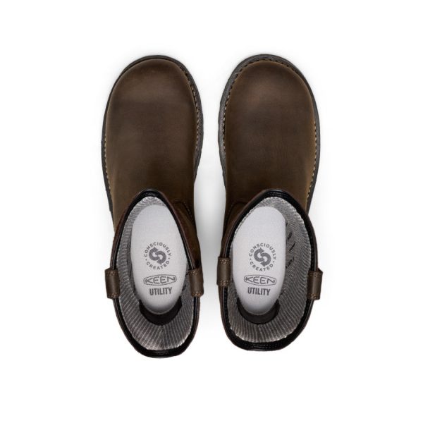 Men's Cincinnati Pull-On 90?? Heel Waterproof Work Boot (Carbon Toe)  |  Chocolate Brown/Black