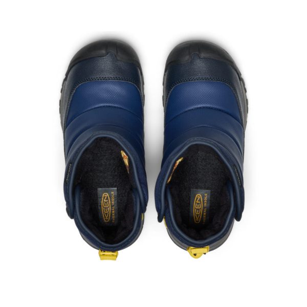 Big Kids' Puffrider Waterproof Winter Boot  |  Naval Academy/Mango Mint