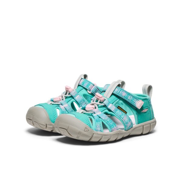 Little Kids' Seacamp II CNX  |  Bright Aqua/Giggle Pink