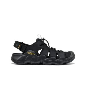 Men's Hyperport Fisherman Leather Sandal  |  Black/Keen Yellow