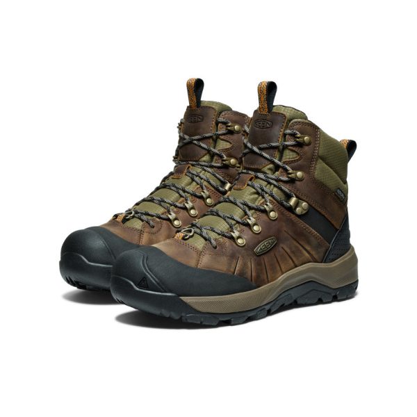 Men's Revel IV Polar Waterproof Boot  |  Bison/Orange Pepper