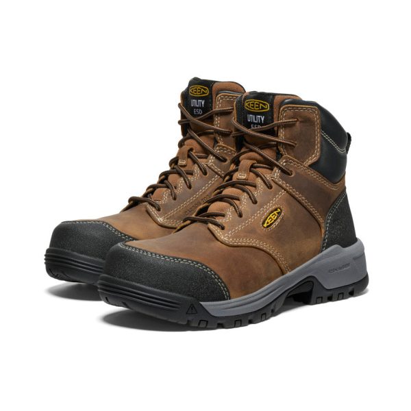 Women's Evanston 6 ESD Boot (Carbon Toe)  |  Bison/Black