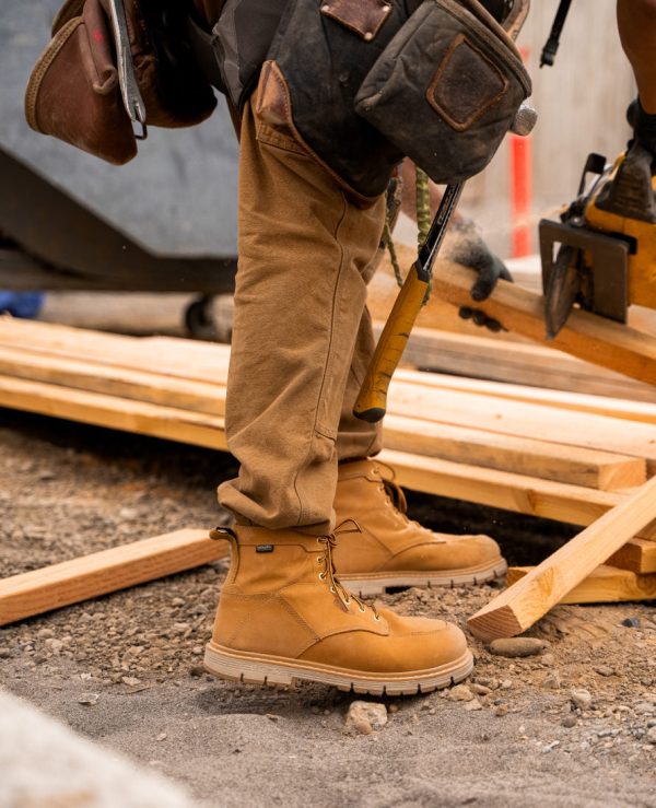 Men's San Jose 6 Waterproof 90° Heel Boot (Aluminum Toe)  |  Bistre/Gum
