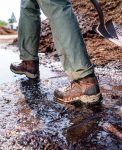 Women's Skokie Waterproof Work Boot (Carbon Toe)  |  Bison/Black