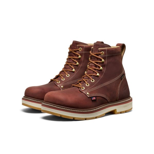 Men's Liberty 6 Waterproof 90° Heel Boot (Carbon Toe)  |  Bombay Brown/Gum