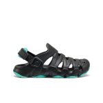 Big Kids' HyperFLT Clog  |  Black/Bright Aqua