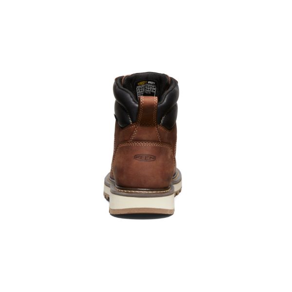 Men's Cincinnati 6 Waterproof 90° Heel Boot (Carbon Toe) | Tuscan Red/Sandshell