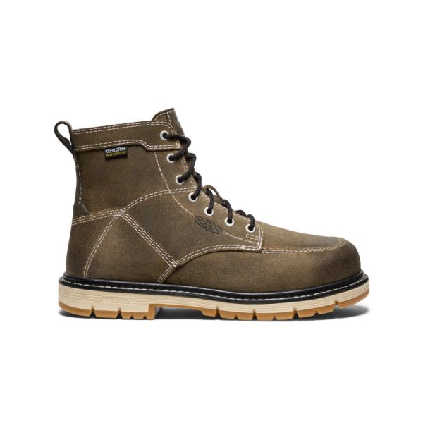 Women's San Jose 6 Waterproof 90° Heel Boot (Aluminum Toe)  |  Steel Grey/Gum